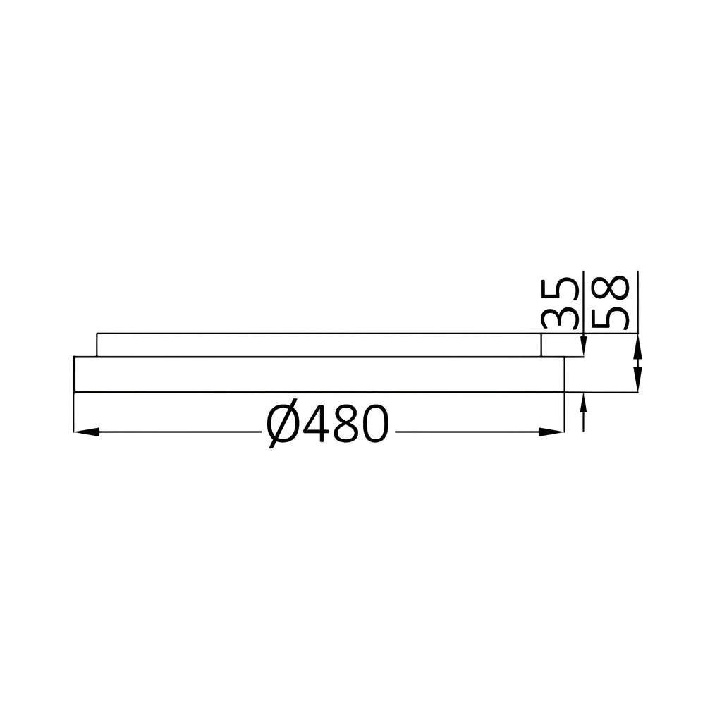Braytron Bella Plafondlamp 36W IP20 Wit SLS SR RND 3IN1