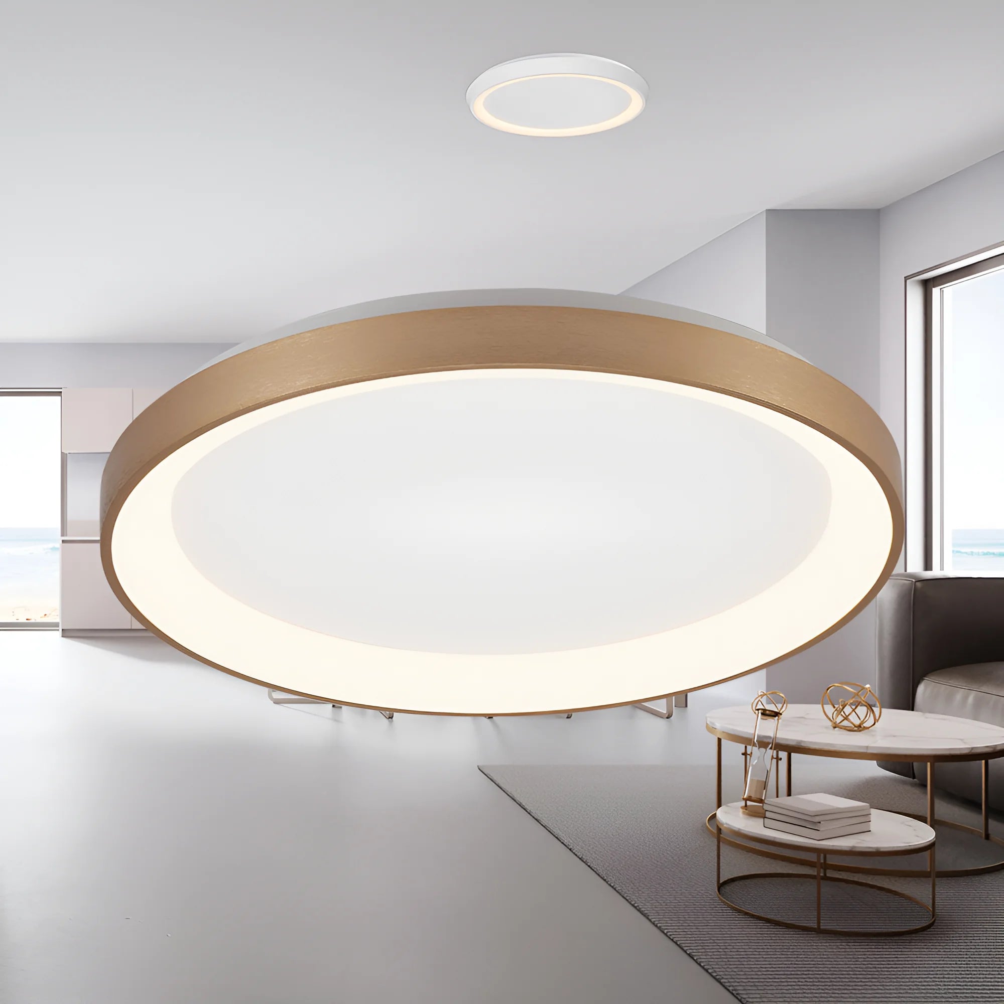 Braytron Bella Plafondlamp 36W IP20 Goud SLS SR RND 3IN1