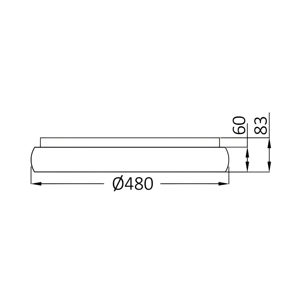 Braytron Bella Plafondarmatuur 36W IP20 Zwart MLS SR RND 3IN1