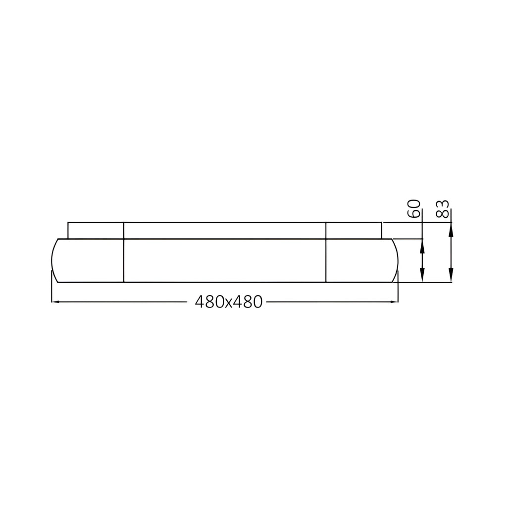 Braytron Bella Plafondarmatuur 36W IP20 Wit MLS SR SQR 3IN1