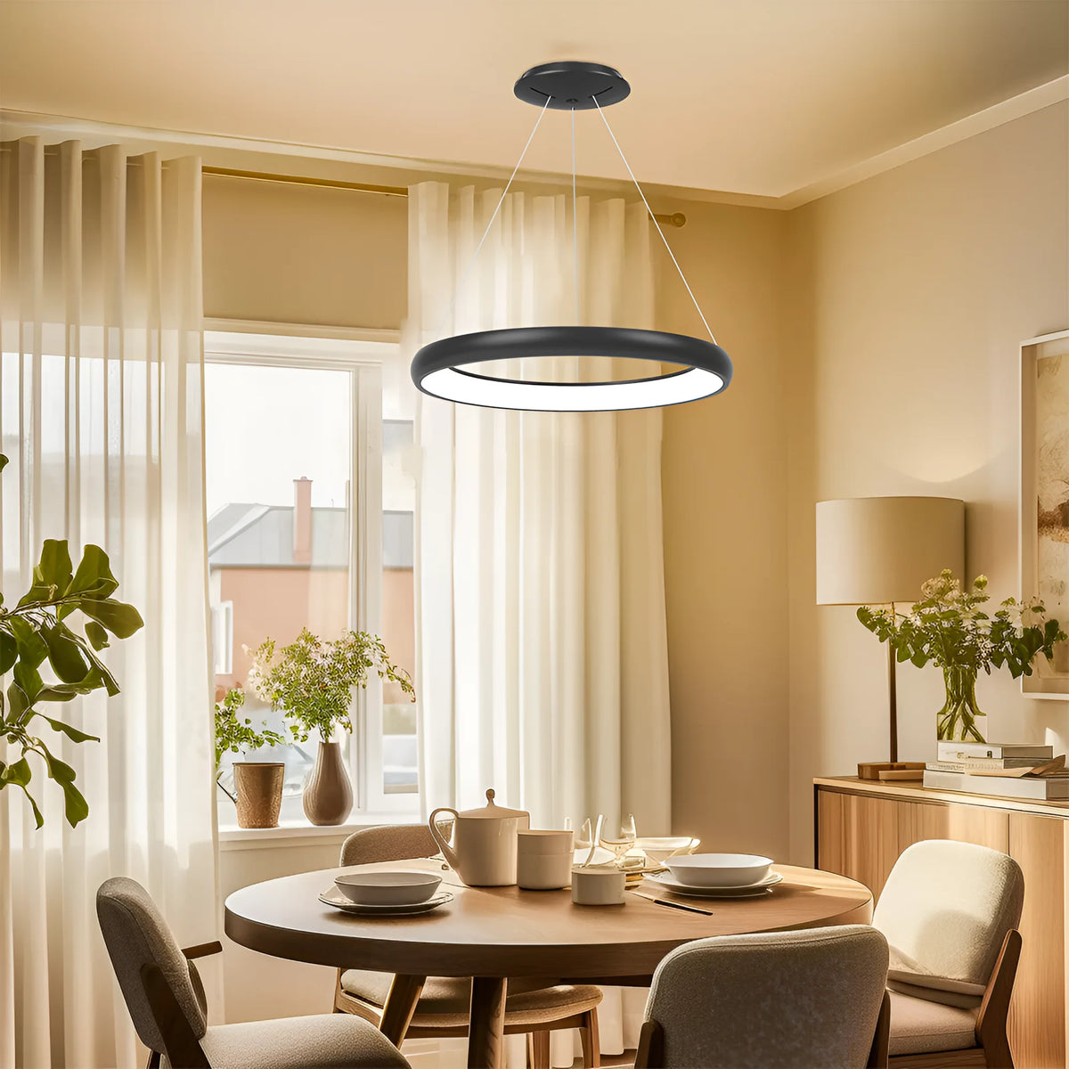 Braytron Bella Plafondlamp 46W IP20 Zwart MLP PD RND 3IN1