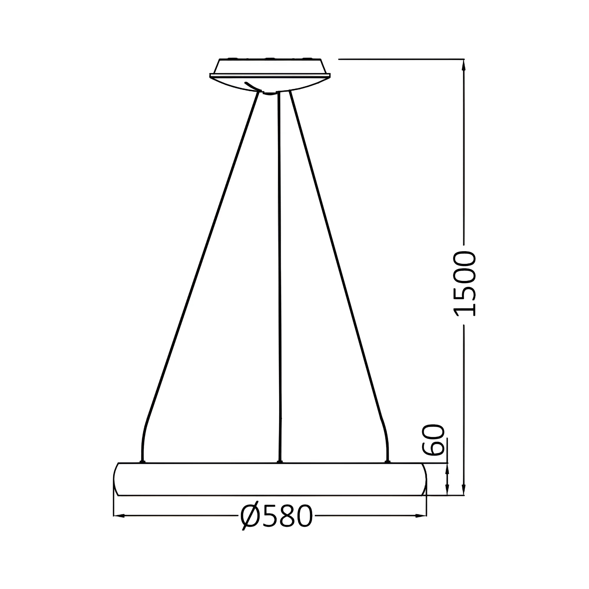 Braytron Bella Plafondlamp 46W IP20 Zwart MLP PD RND 3IN1