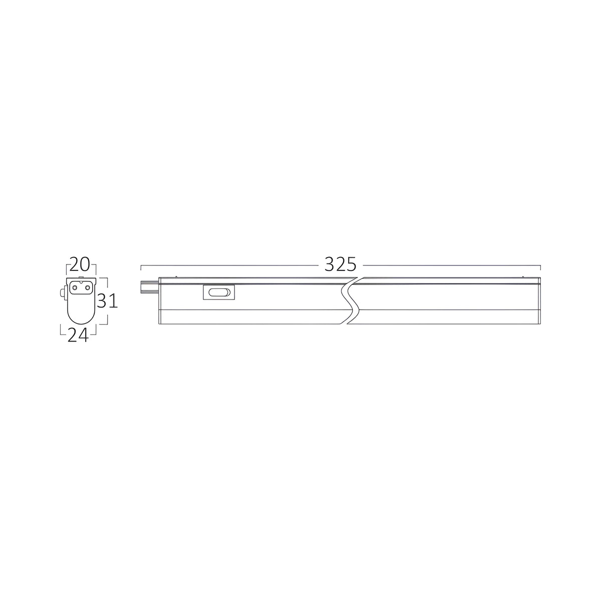 Braytron Ledline LED Wandlamp 4W 3000K Wit RND