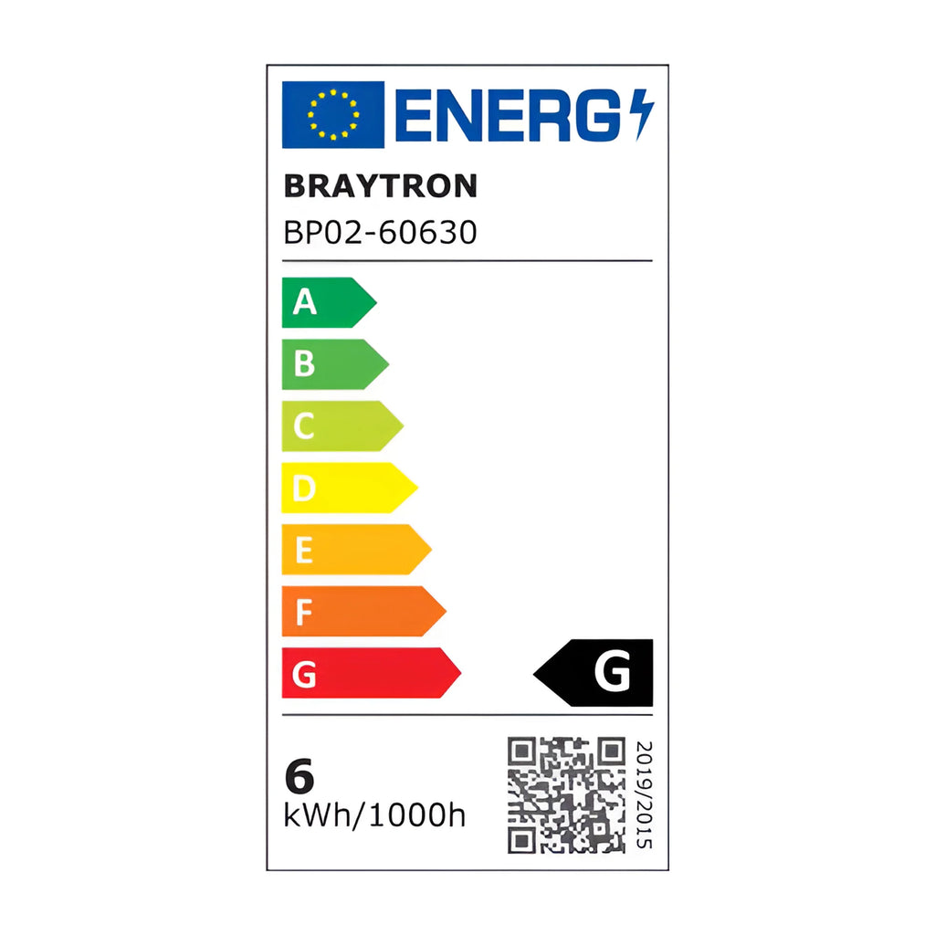 Braytron Smd LED Paneel 6W 6500K Wit CSP SQR 4INC