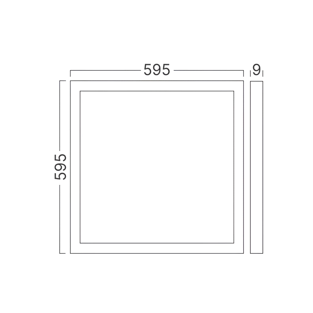 Braytron Panelled LED Paneel 40W Wit 595x595 3IN1