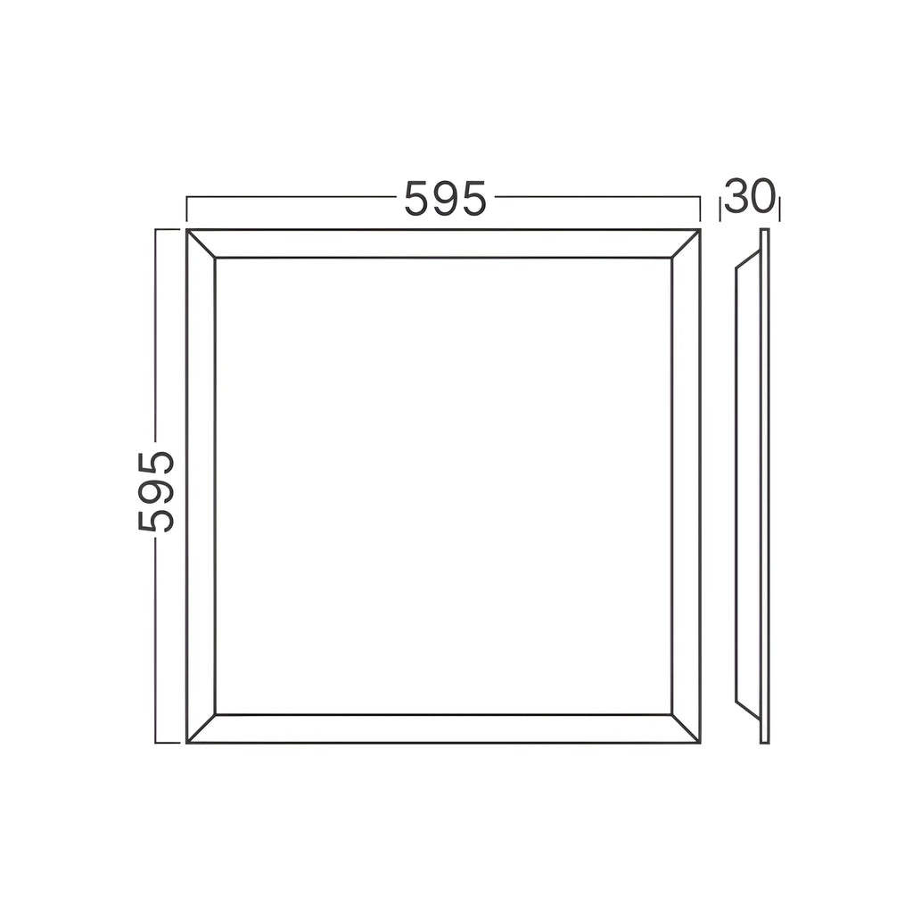 Braytron Panelled LED Paneel 40W Wit UGR 120L 595x595 3IN1