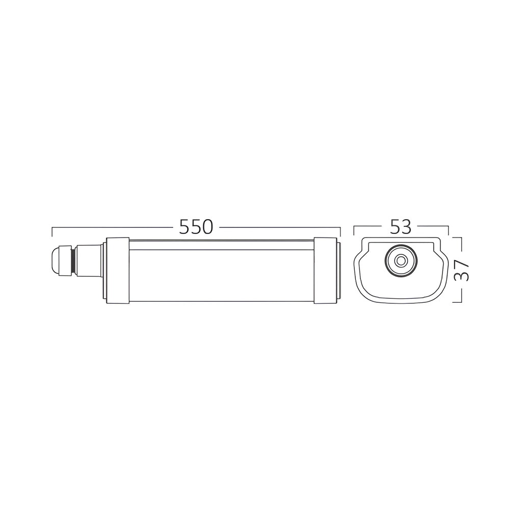 Braytron Proline Waterdichte Armatuur 16W 4000K IP65 IPG S