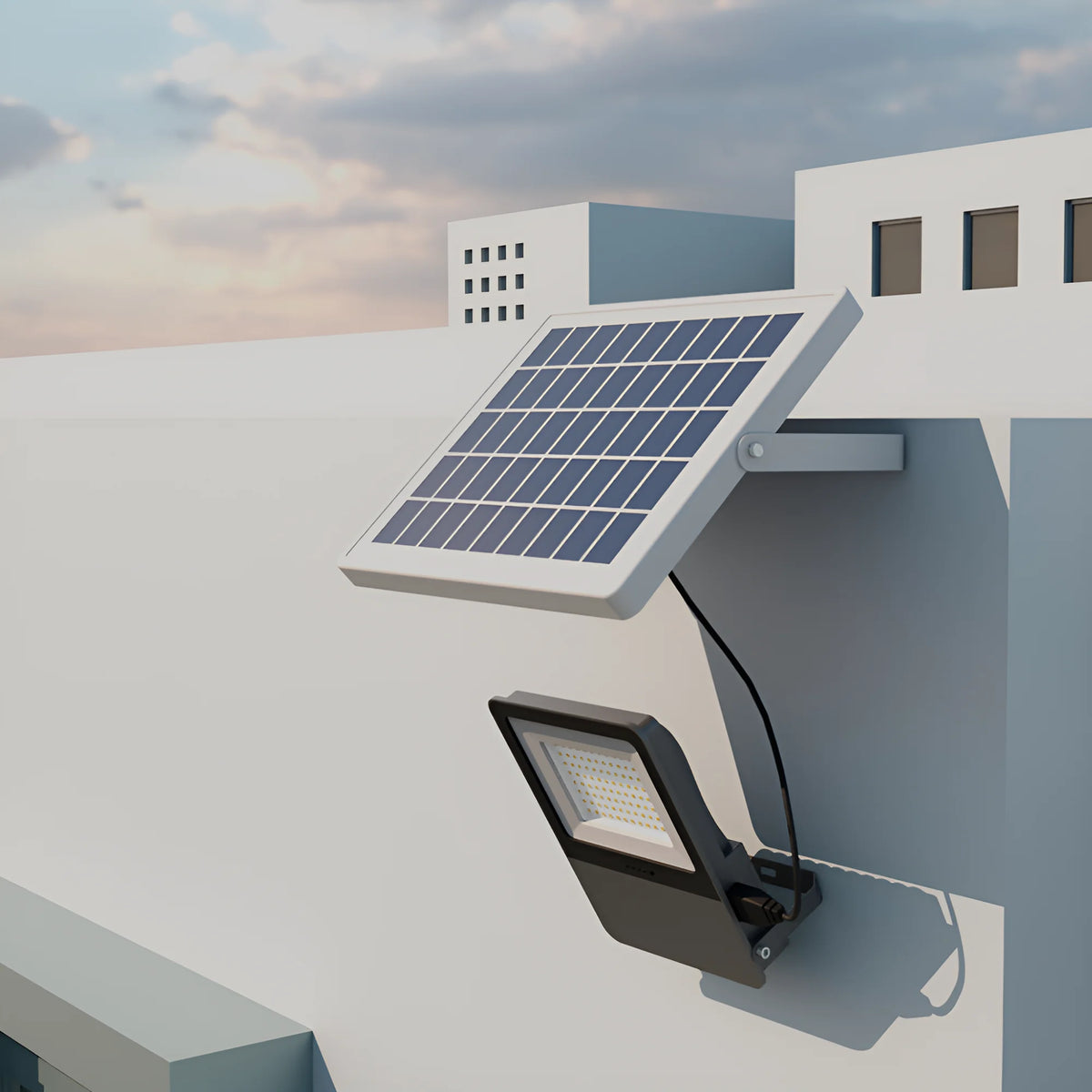 Braytron Solar Pl Solar Schijnwerper 30W IP65 3IN1 RMT