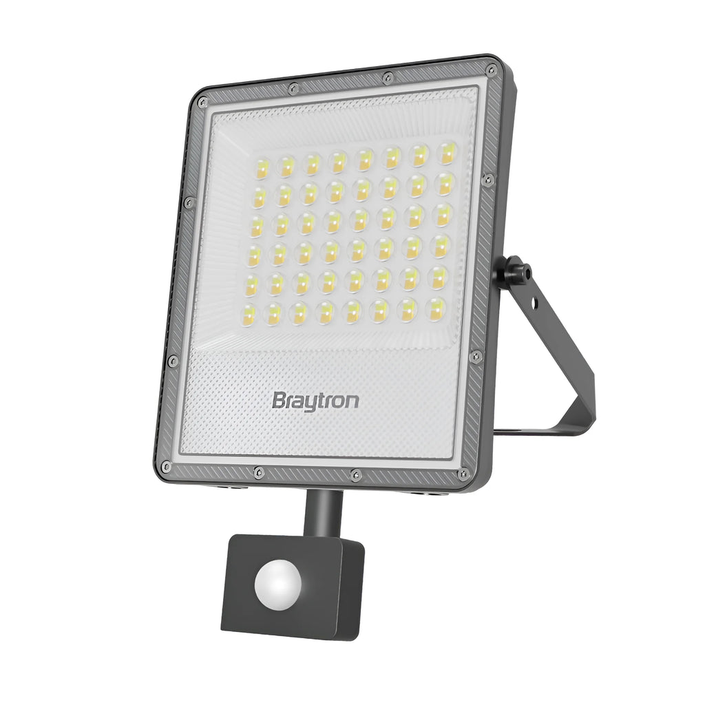 Braytron Flood LED Schijnwerper 50W IP54 Grijs PF 3IN1 SNS