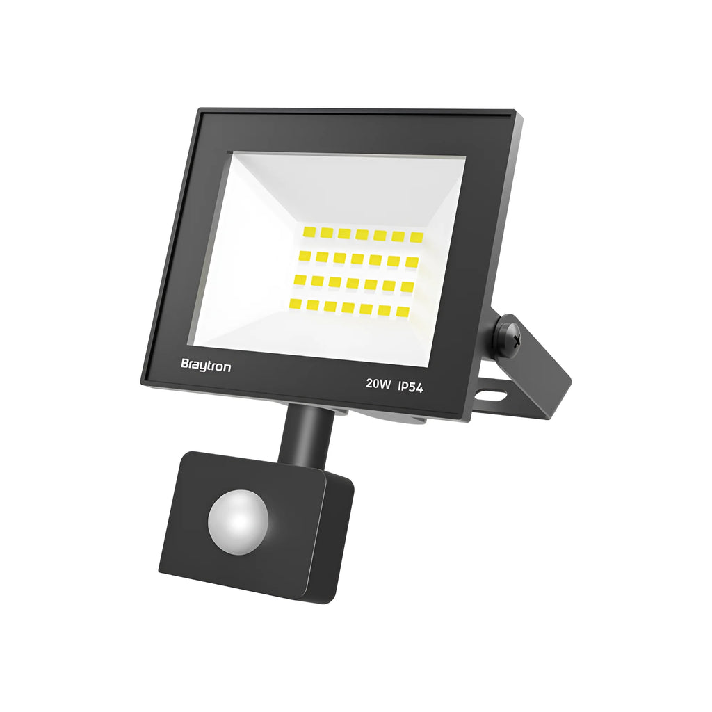 Braytron Flood LED Schijnwerper 20W 6500K IP54 Zwart CF SNS