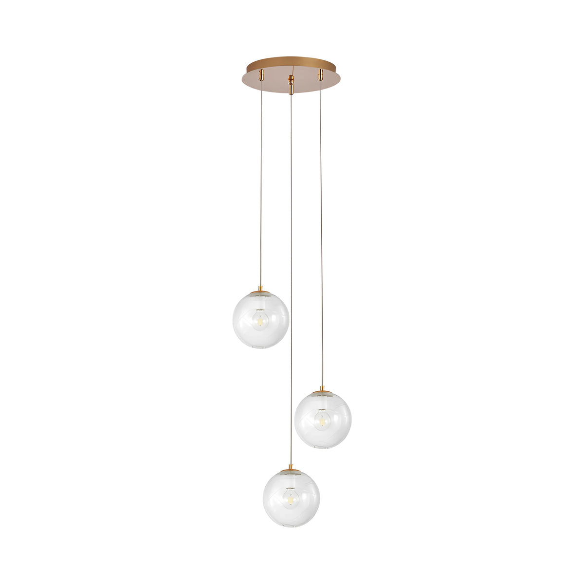 Braytron S002R Hanglamp Goud 3H 3xG9