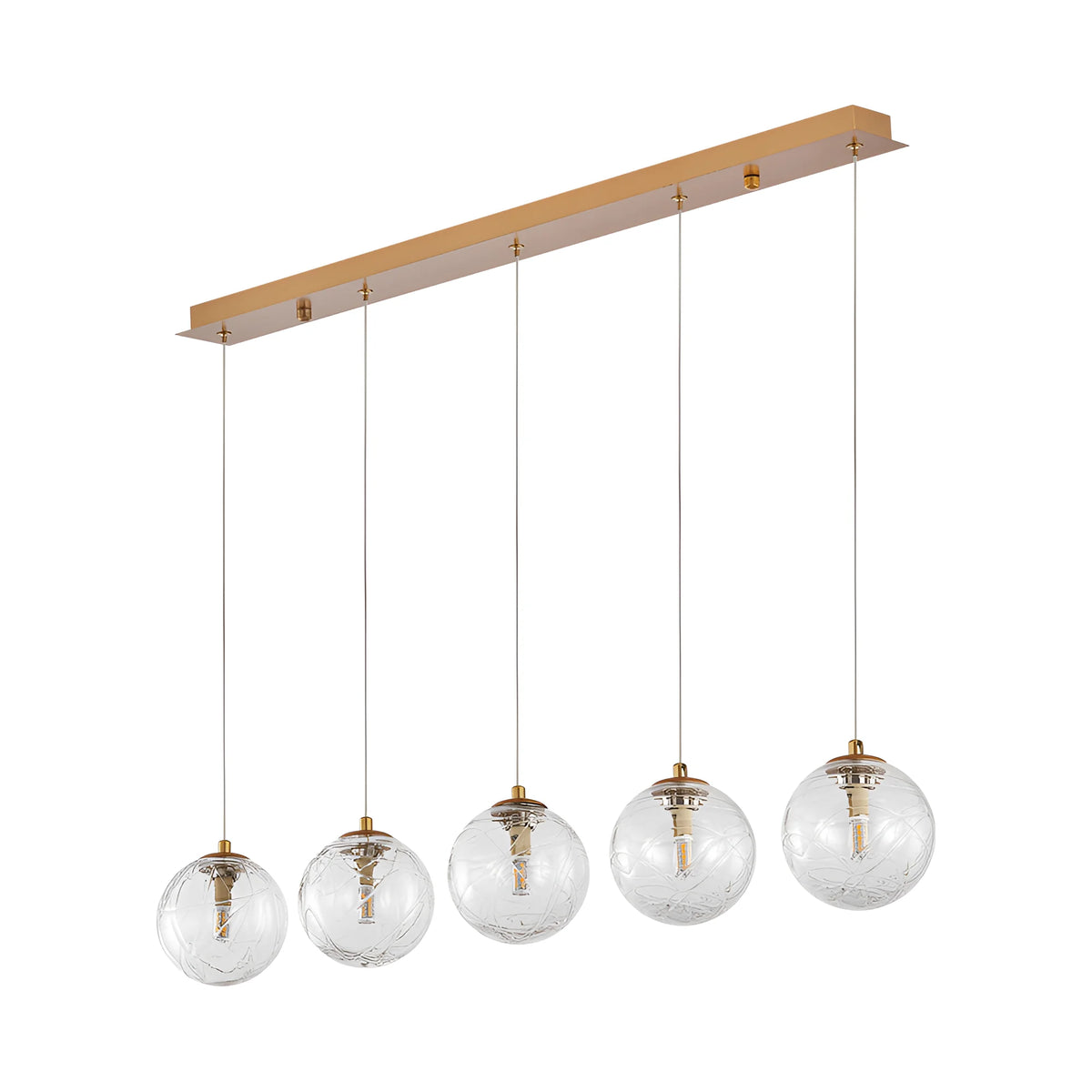 Braytron S002S Hanglamp Goud 5H 5xG9