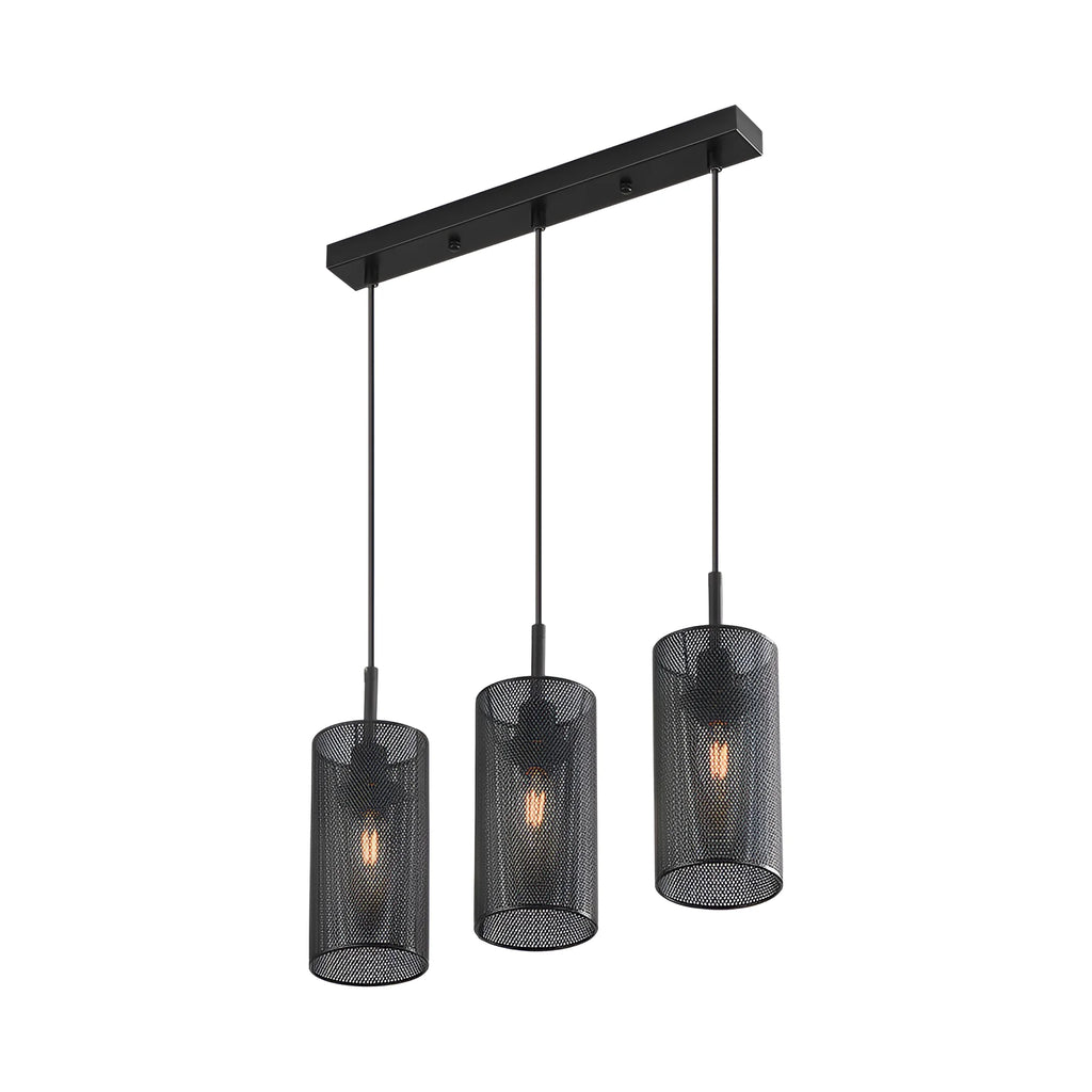 Braytron W002S Hanglamp Zwart 3H 3xE14