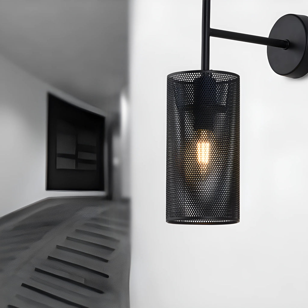 Braytron W002W Wandlamp Zwart 1H 1xE14