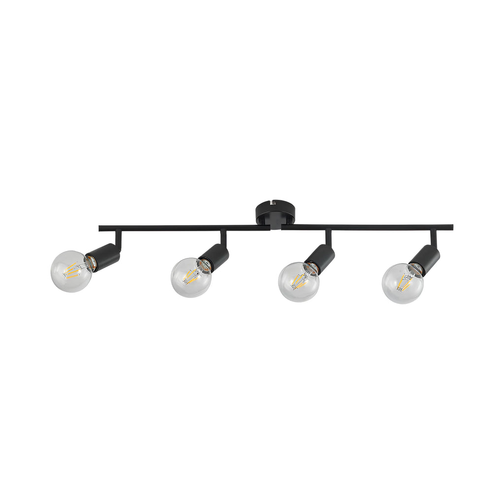 Braytron G003C Plafondlamp Zwart 4H 4xE27