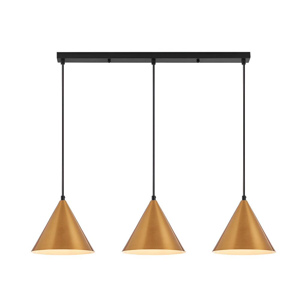 Braytron P010S Hanglamp Goud 3H 3xE27