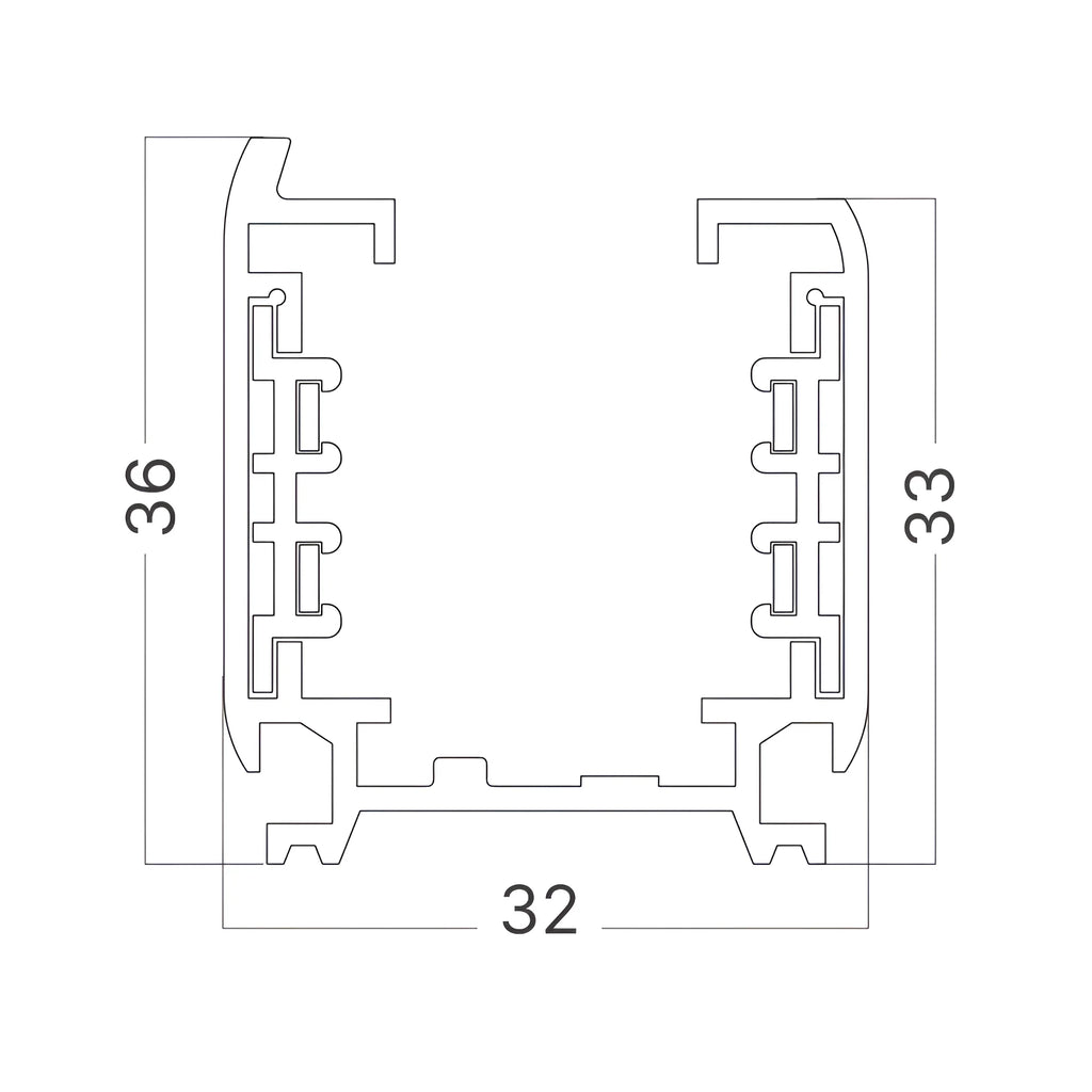 Braytron 1M Railsysteem Wit 4WRS