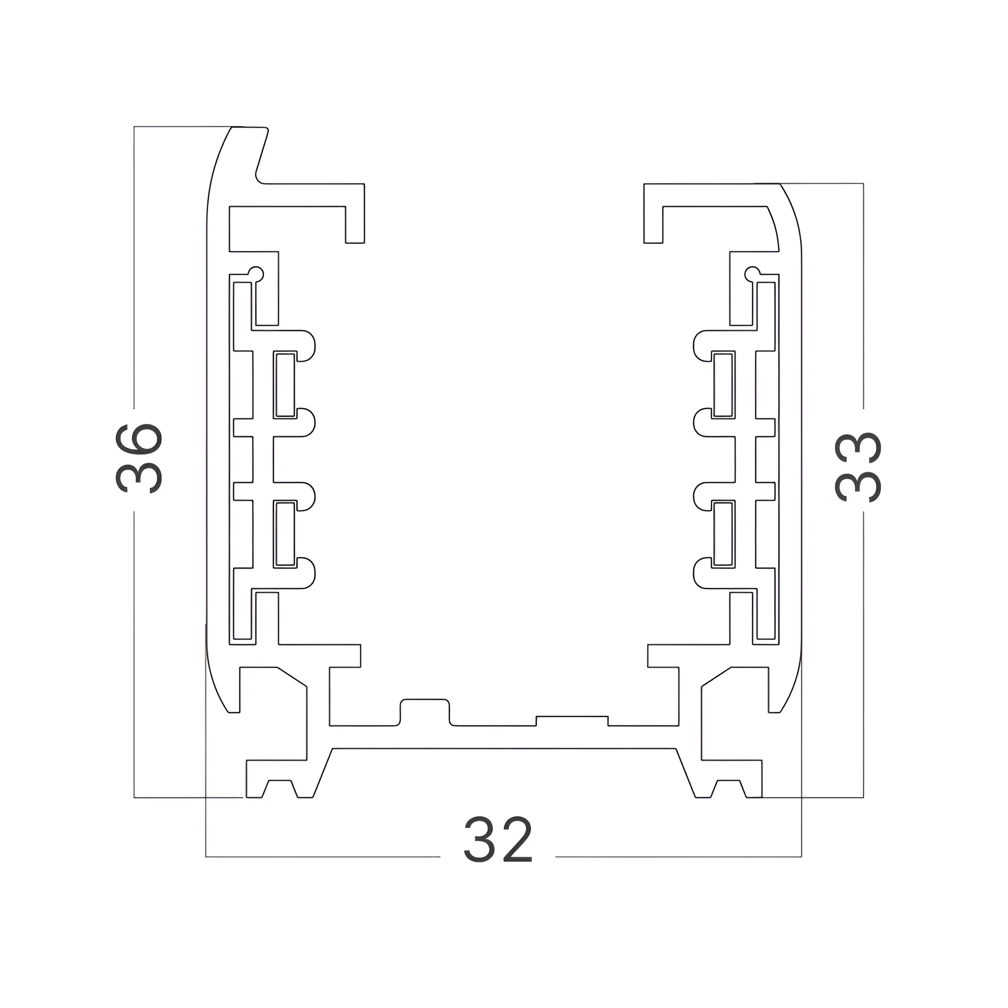 Braytron 1M Railsysteem Wit 4WRS