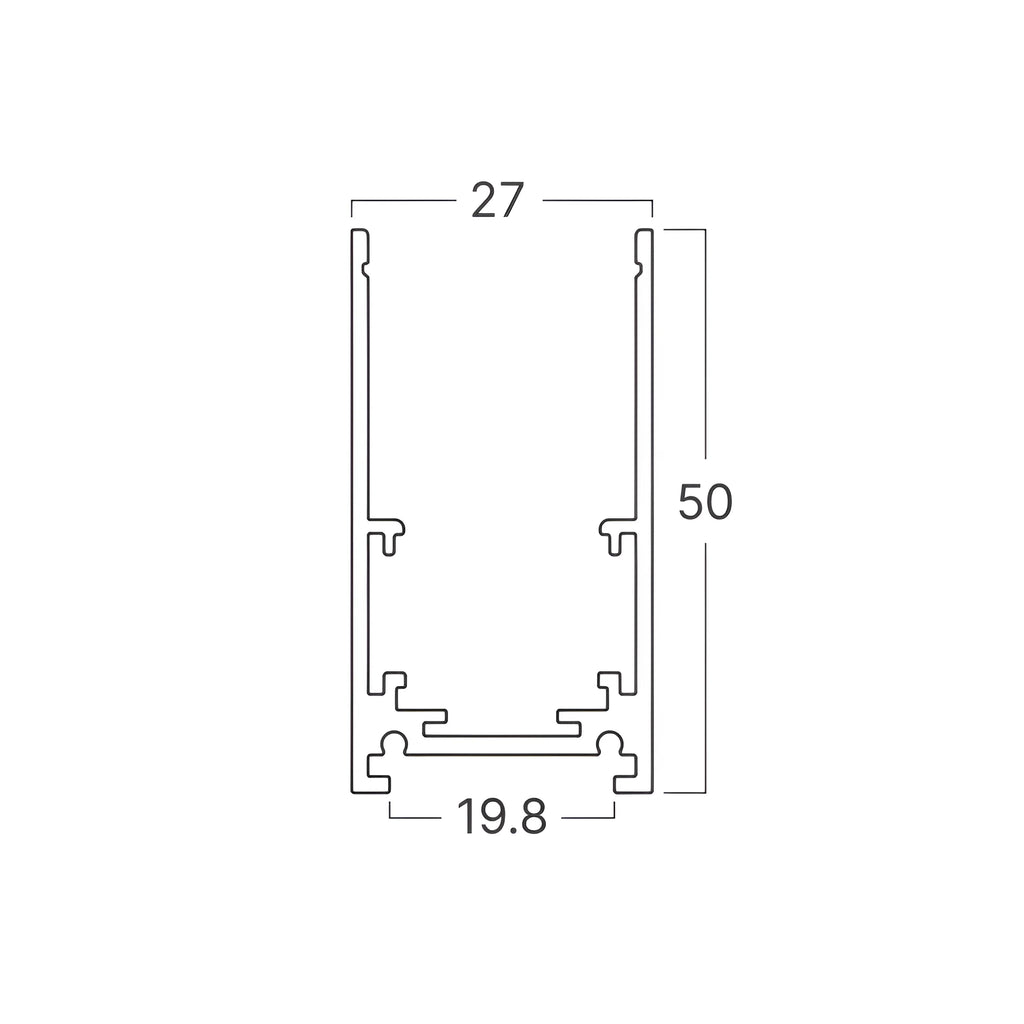 Braytron M20A Magneetrail-armatuur 48VDC Zwart SR01 1M