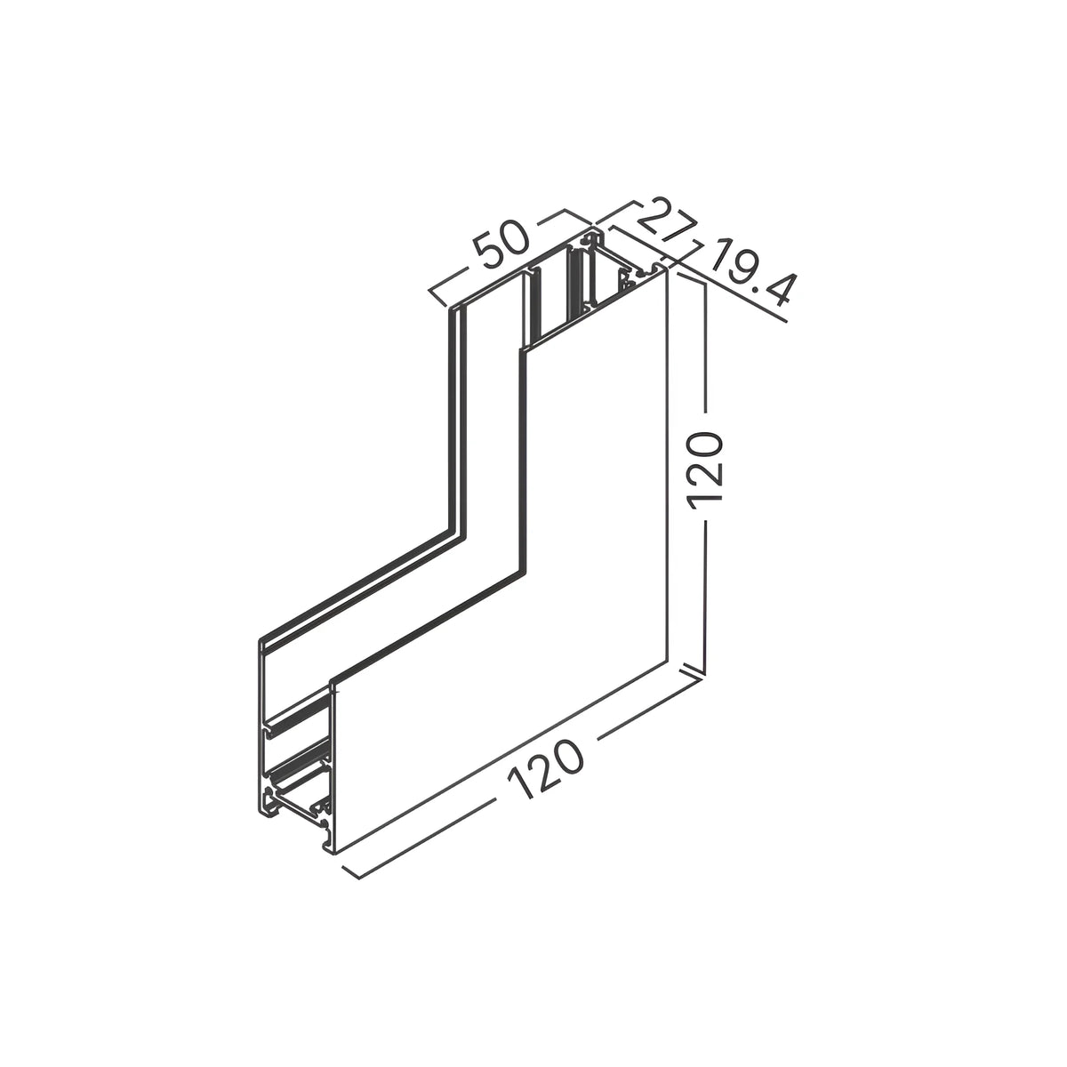 Braytron M20A Magneetrail-armatuur Zwart SR01 2