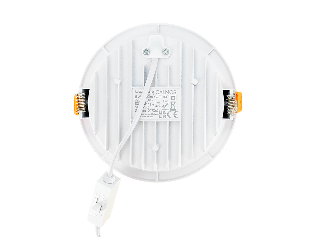 Downlight CALMOS 3CCT (3/4/6,5K) 18W 2100lm rond IP54 Wit PRIME