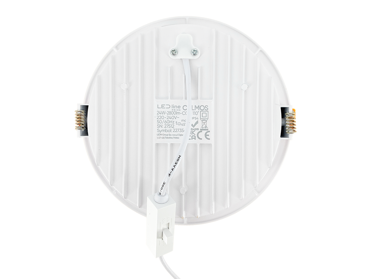 Downlight CALMOS 3CCT (3/4/6,5K) 24W 2800lm rond IP54 Wit PRIME