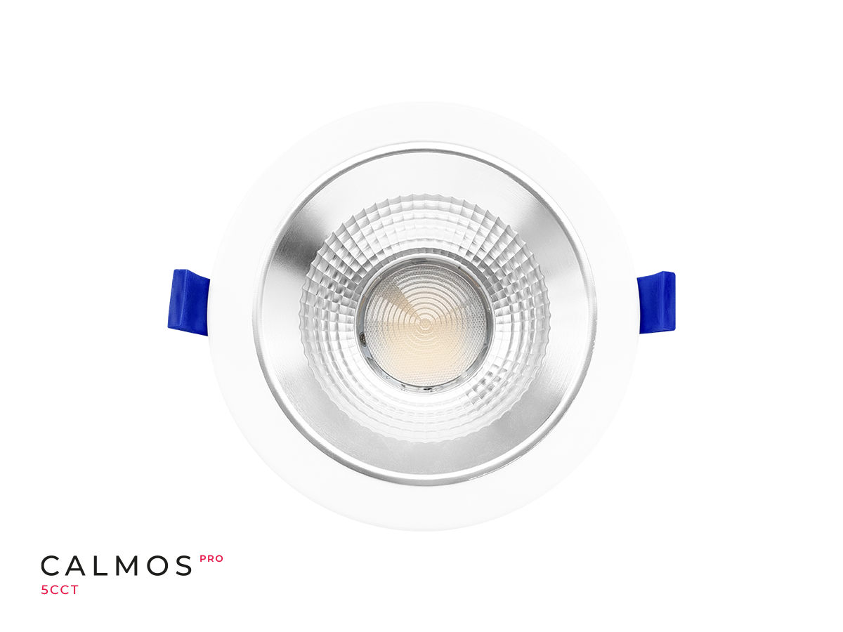 Downlight CALMOS PRO 5CCT (2,7/3/4/5/6K) 24/34W 4080lm 60° rond IP65 wit UGR<19 PRIME