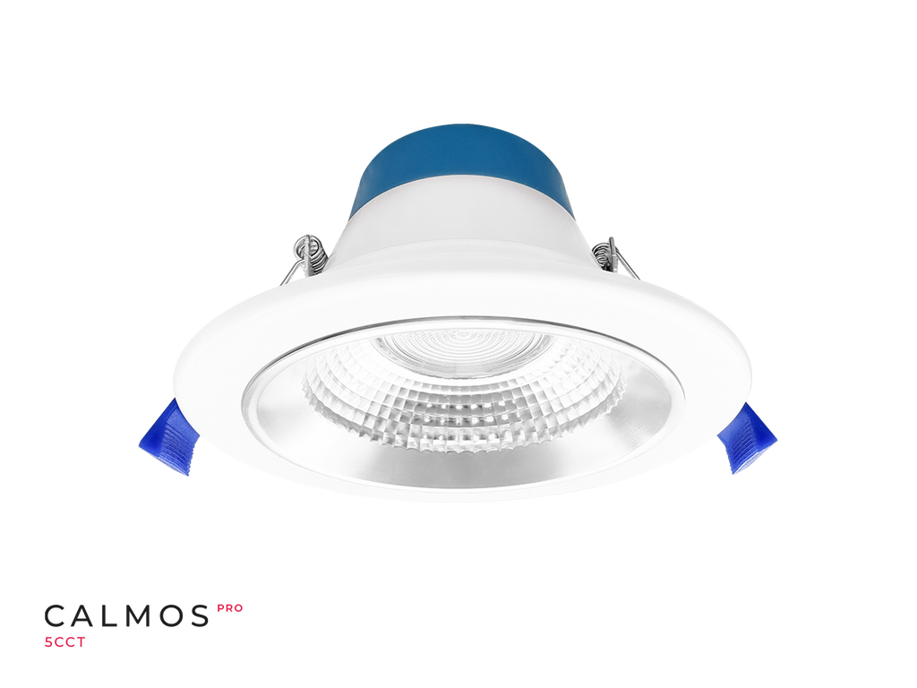 Downlight CALMOS PRO 5CCT (2,7/3/4/5/6K) 24/34W 4080lm 60° rond IP65 wit UGR<19 PRIME