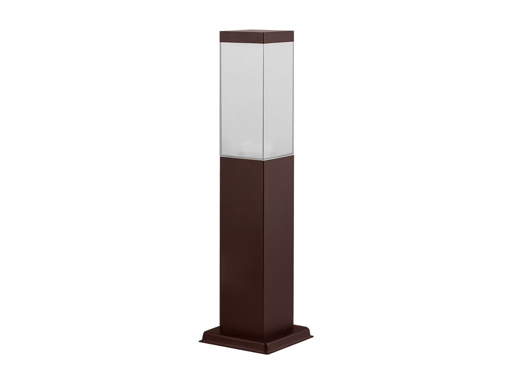 Tuinpaal CUBE vierkant corten E27 80cm LITE