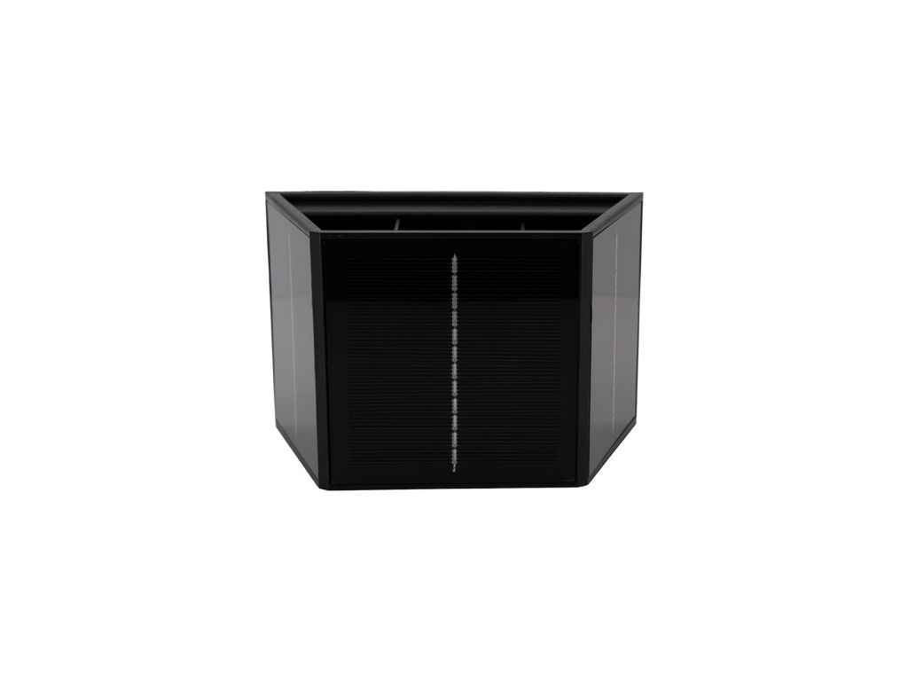 Solar LED wandlamp CUBE 3000K 50lm IP54 zwart LITE
