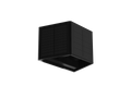 Solar LED wandlamp CUBE 3000K 50lm IP54 zwart LITE