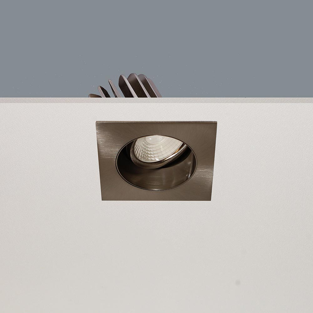 Artdelight Venice 2808 - Inbouwspot - 810lm - Vierkant - Richtbaar - Mat staal