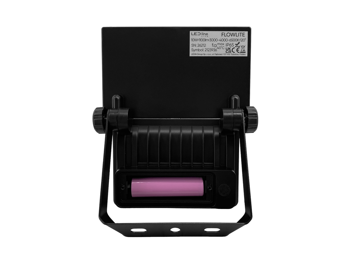 Solar schijnwerper FLOWLITE 3CCT (3/4/6,5K) 10W 1100lm PIR afstandsbediening IP65 zwart LITE