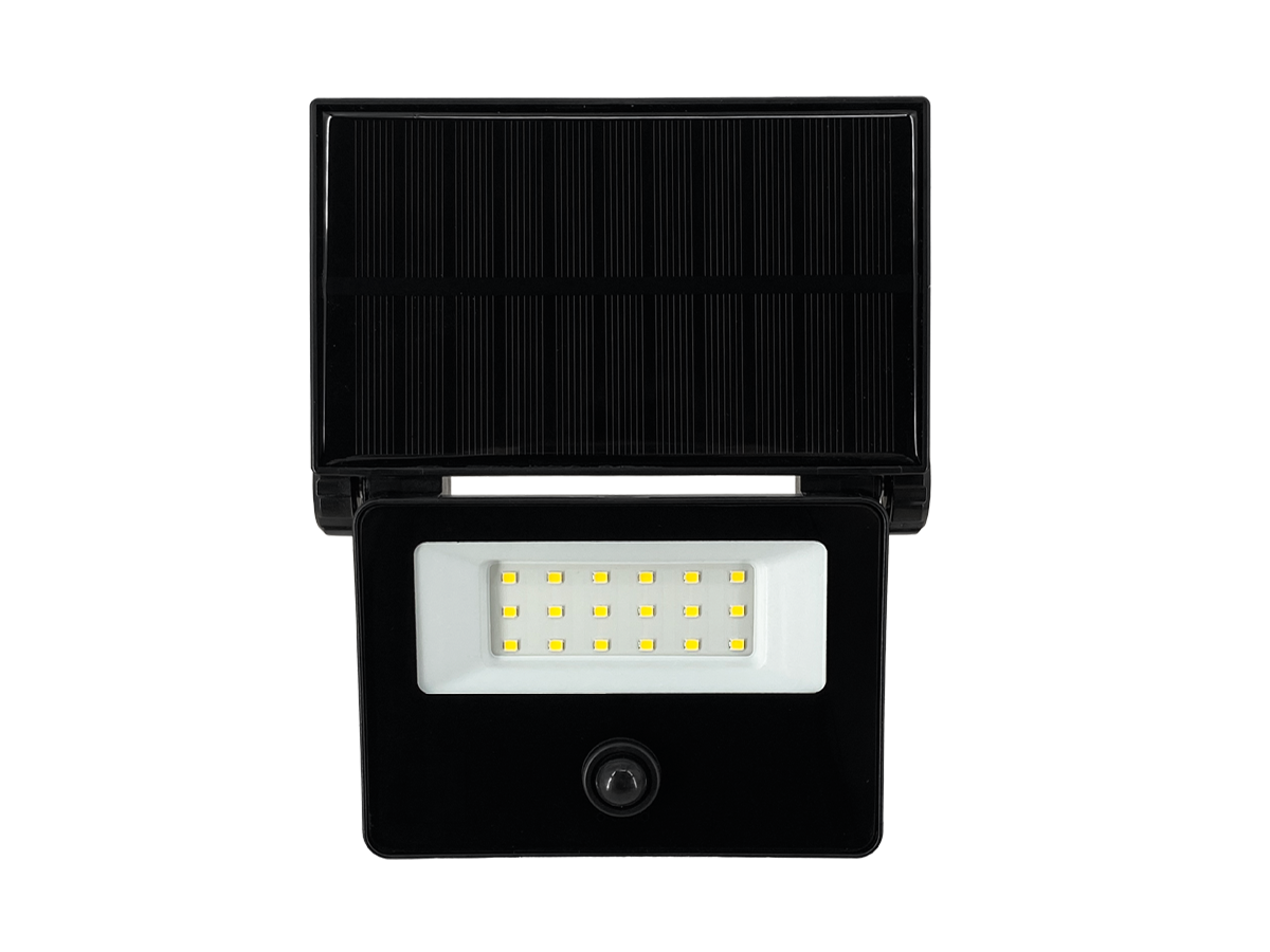 Solar schijnwerper FLOWLITE 4000K 3W 300lm PIR IP65 zwart LITE