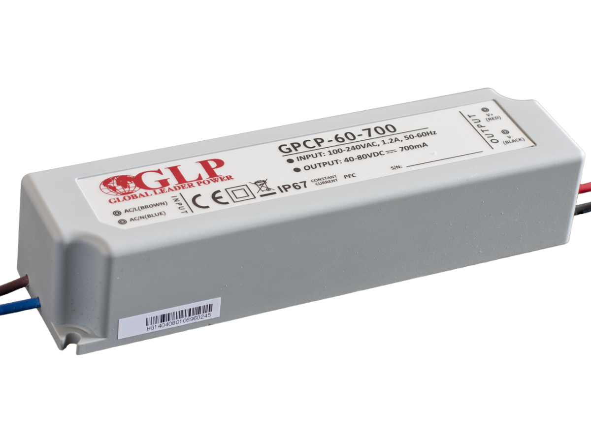 GPCP-60-1400 1400mA 51.8W 20-42V IP67 voeding