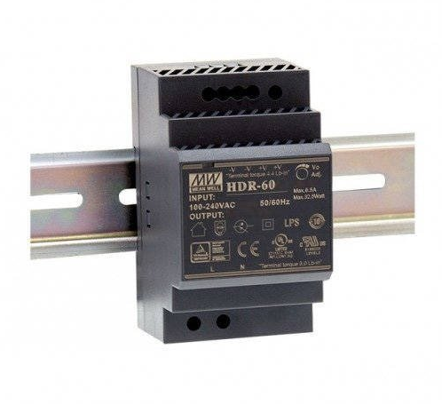 HDR-60-24 voeding 2,5A 60W 24V DIN