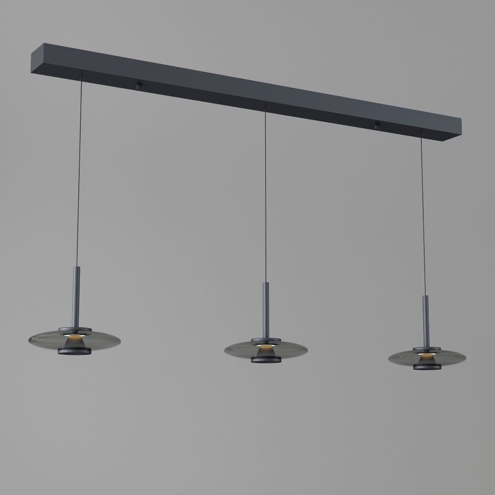 Artdelight Madison - Hanglamp - 3 lichts - Zwart