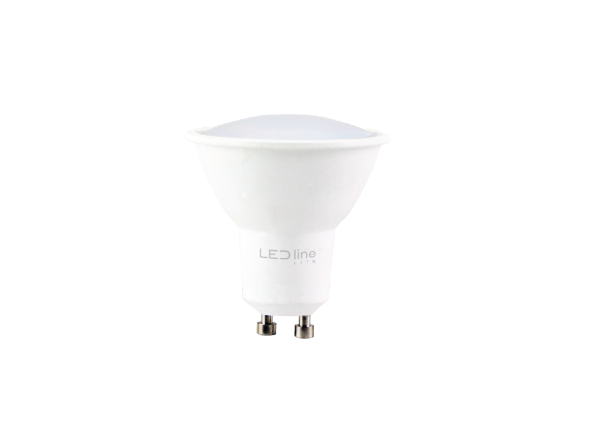 LED-lamp GU10 6500K 7W 600lm 230V 120 ° PC LITE