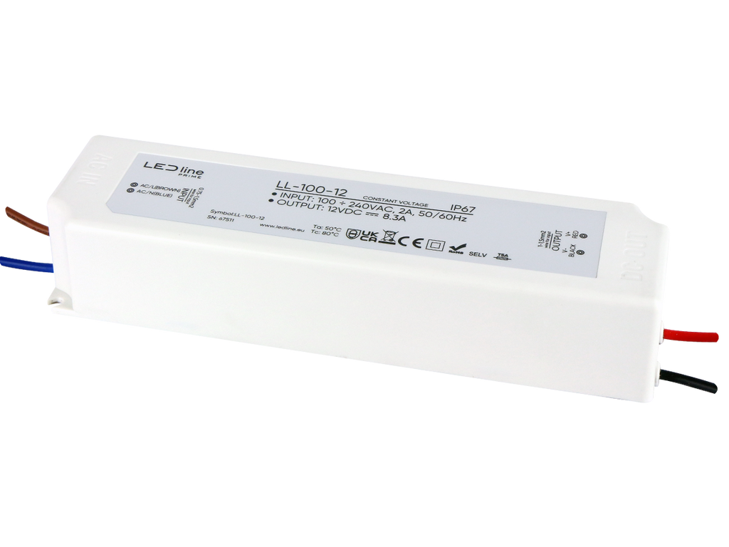 Voeding 100-12 IP67 100W 12V PRIME