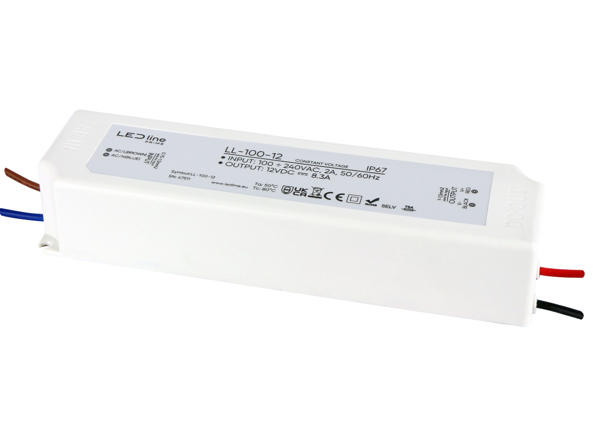 Voeding 100-12 IP67 100W 12V PRIME