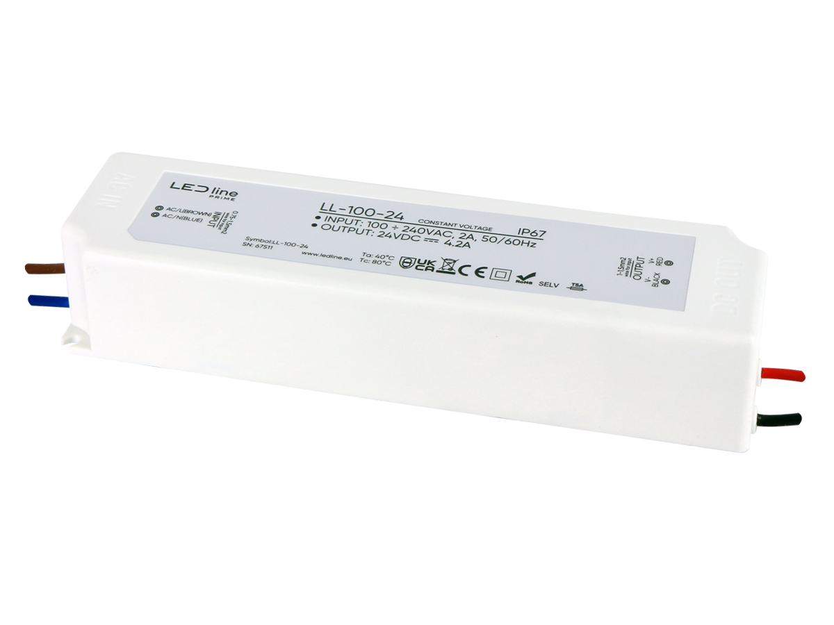 Voeding 100-24 IP67 100W 24V PRIME