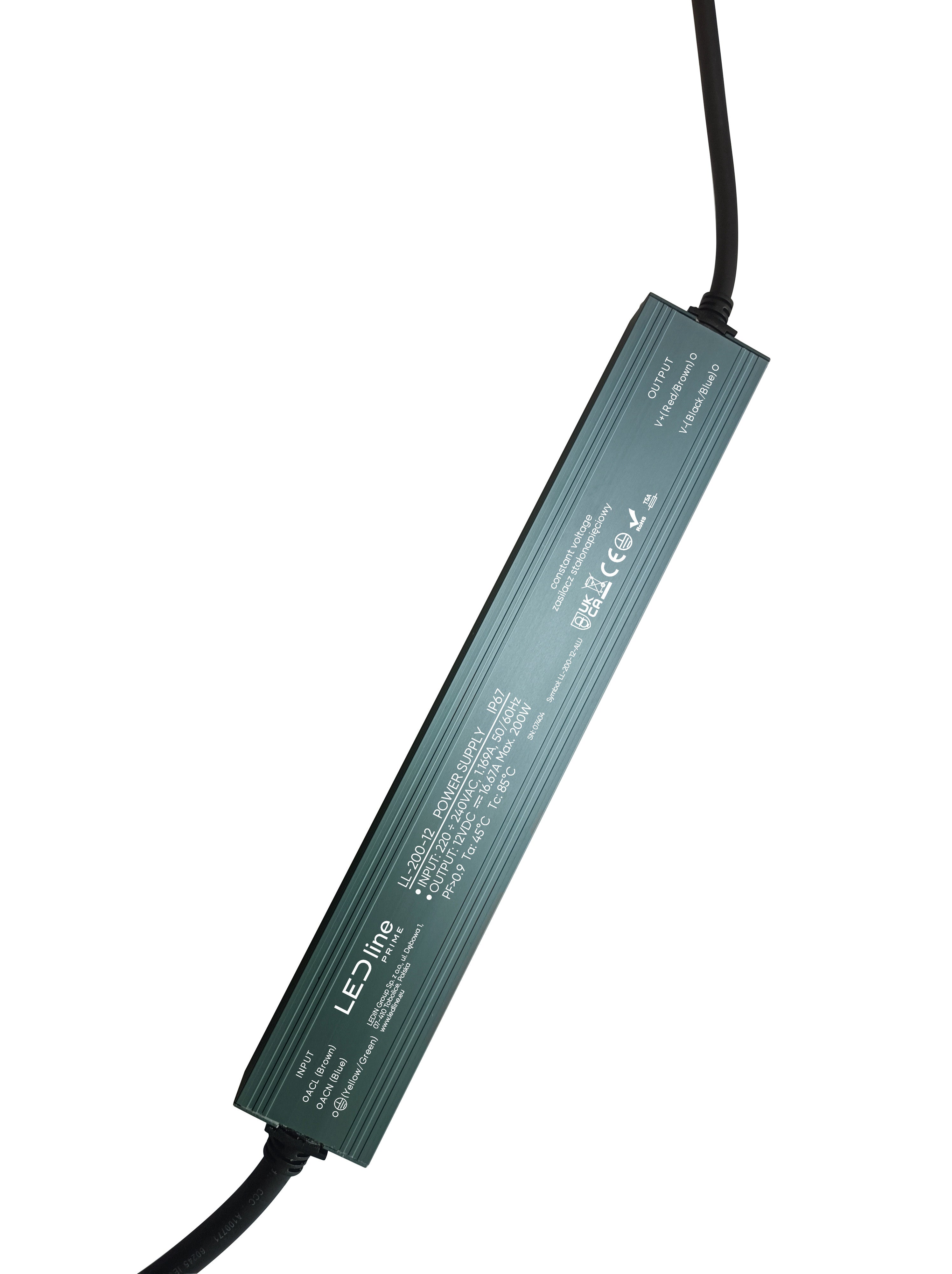 Voeding 200-12 IP67 200W 12V Aluminium PRIME
