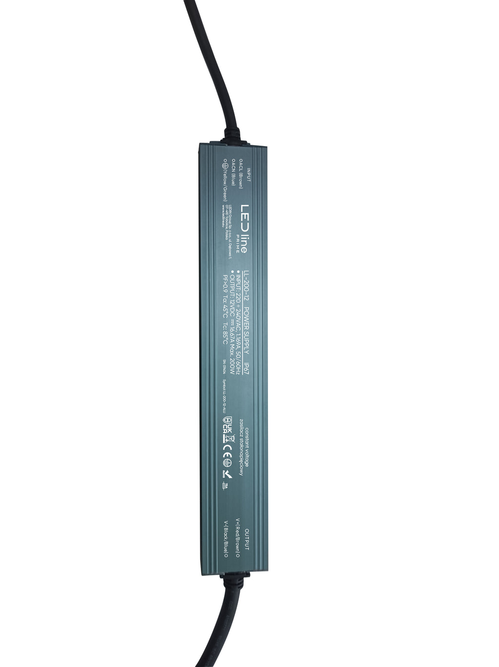 Voeding 200-12 IP67 200W 12V Aluminium PRIME