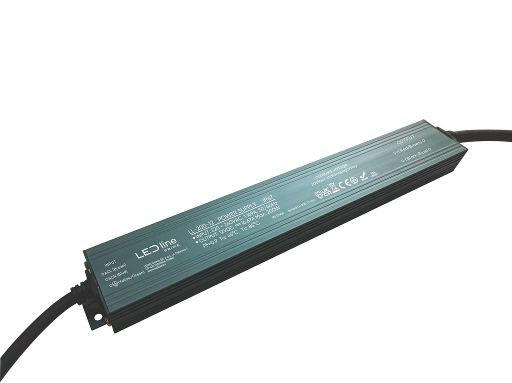 Voeding 200-12 IP67 200W 12V Aluminium PRIME
