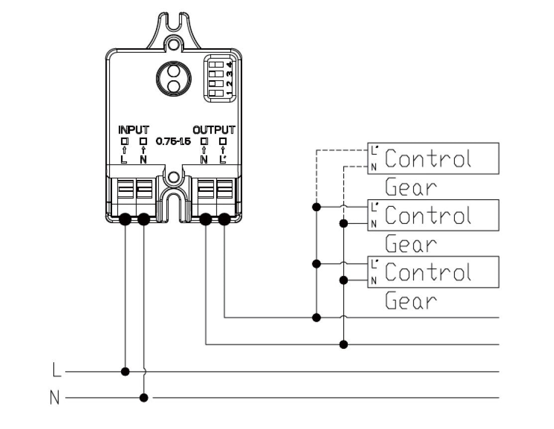 MERRYTEK daglichtsensor 400W AAN/UIT IP20