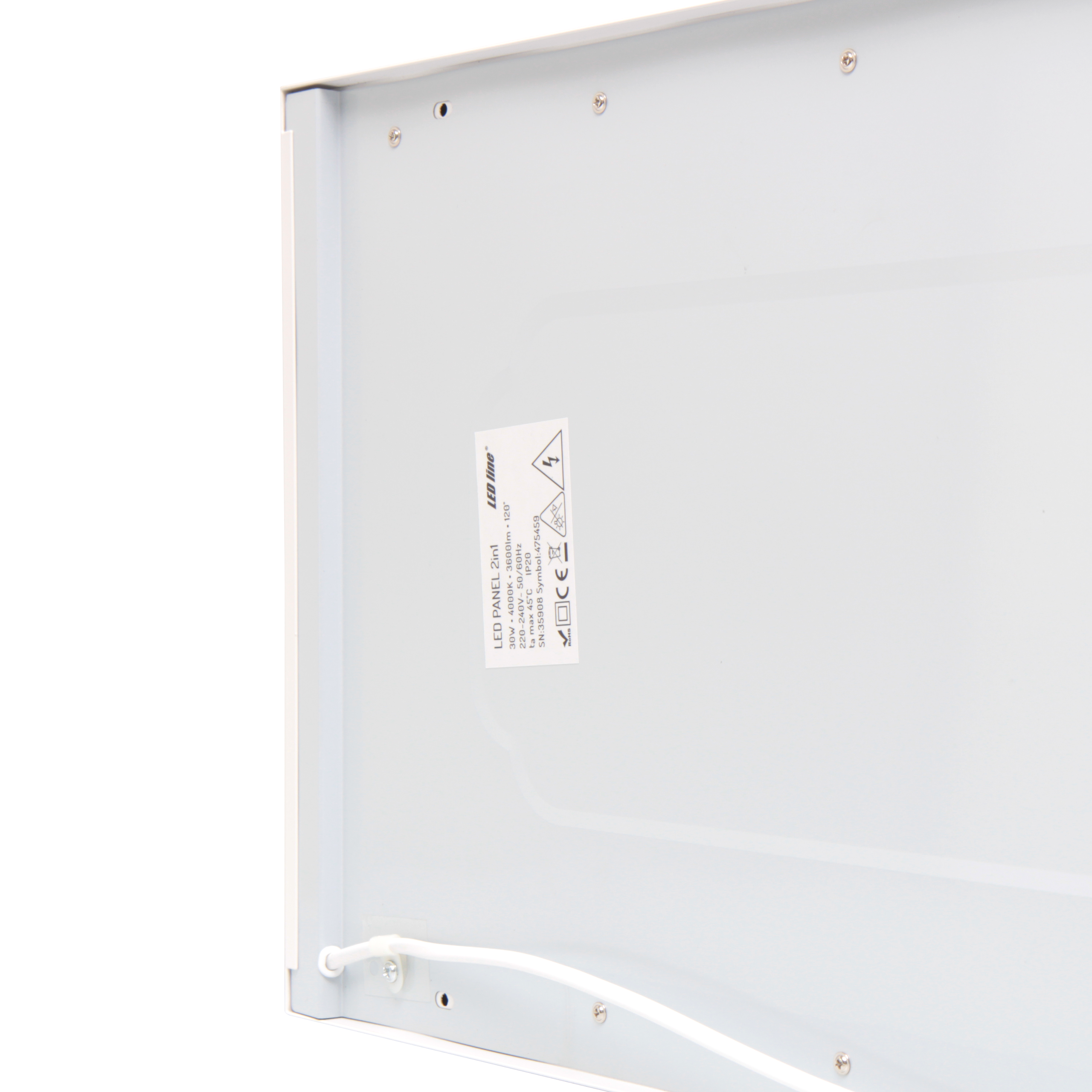 Edge Paneel 2in1 4000K 30W 3600lm IP20 30x120cm wit Oppervlak/Inbouw PRIME