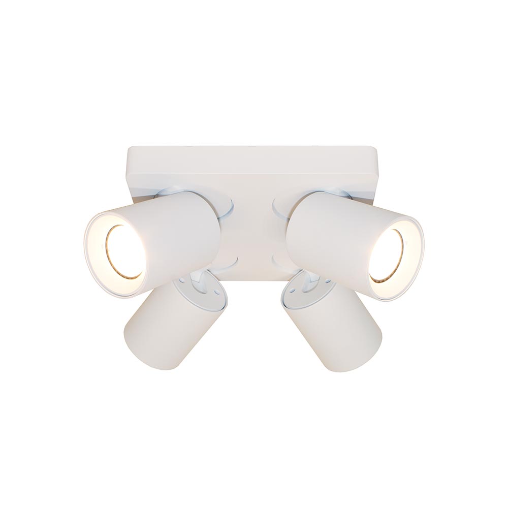 Artdelight Megano - Opbouwspot - 4 lichts - Wit