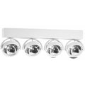Artdelight Dutchess - Opbouwspot - 4 lichts - Wit