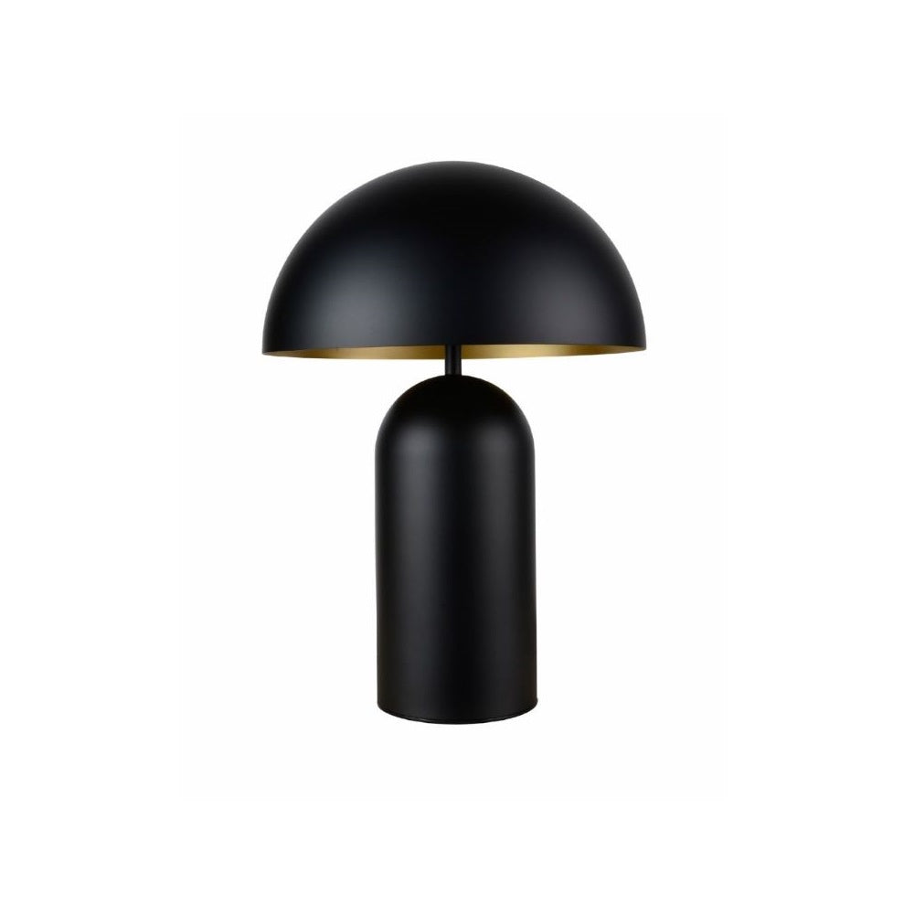 Artdelight Best - Tafellamp - Ø25cm - Zwart/goud