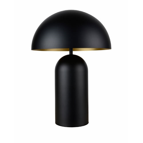 Artdelight Best - Tafellamp - Ø35cm - Zwart/goud